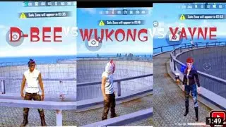 WUKONG VS XAYNE VS D-BEE ABILITY TEST FREE FIRE- PARA SAMSUNG,A3,A5,A6,A7,J2,J5,J7,S5,S6,S7,S9,A10FF
