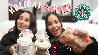 Trying the NEW Starbucks Holiday Drinks & Treats! 2020