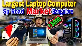 Biggest Laptop Computer MARKET Bangalore Only 5000🔥 Sp Road Used Laptop & Mobile Repair