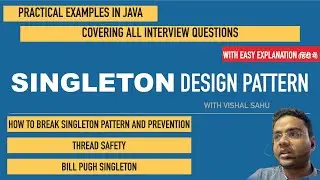 Singleton Pattern: Guide with Bill Pugh, Thread Safety, Reflection Hack & Fixes (Java) - In Hindi