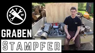 Aus zwei mach zwei. Grabenstampfer Puzzle Teil 1 #baustelle #werkstatt #cnc