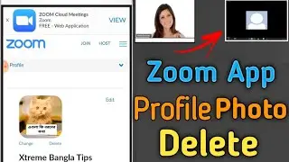 How to remove profile picture in zoom meeting app | How To Delete Zoom Profile Picture | Zoom App