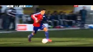 FC St. Gallen - FC Basel 1-2  Goal Calla Davide amazing 15/03/2015