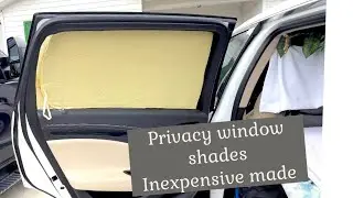 SUV camper make privacy window shades $9 
