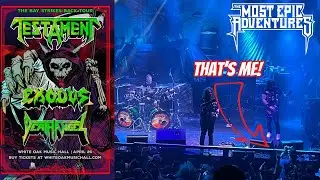I had photo credentials for The Bay Strikes Back Tour! #testament #exodus #deathangel 4-20-2022