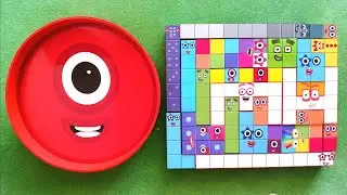 Looking for Numberblocks NEW 1 Circle Puzzle Tetris Shape | ASMR Satisfying Video