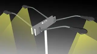 Проектирование уличного освещения с использованием H-образного кронштейна