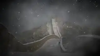 Blizzard in China. Relaxing Snowstorm and Howling Winds Sounds. Winter Ambience on Great Wall. 10 h.