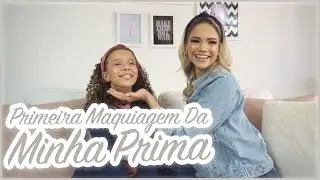 Maquiei minha prima de 10 anos! | Gaby Santos