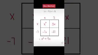 Algebra box method, double brackets