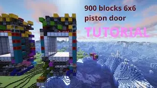 Tiny 6x6 piston door, 900 blocks TUTORIAL and explanation