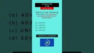 Computer MCQs For Competitive Exams #10 | #shorts #competitiveexam #computermcq #mcqshorts #mcq