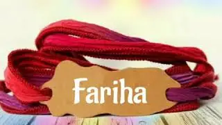 Fariha...Name...Art... | Status video name art | JTB