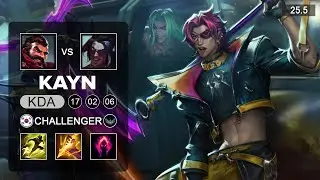 Kayn vs Graves Jungle - KR Challenger - Patch 25.5 Season 15