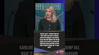 Karoline Leavitt on Harvard Funding Controversy #shorts