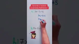 ECUACIONES de PRIMER GRADO Super F&aacute;cil