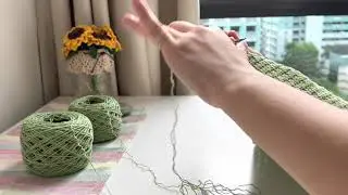 90 Mins Silent Crochet Along with Me/Asian City Neighbourhood/Busy Street/Ambient Sound/No Talking
