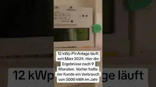 12 kWp Photovoltaik Anlage GoodWe nach 9 Monaten #kaarst #electrician #handwerk #plusvolt