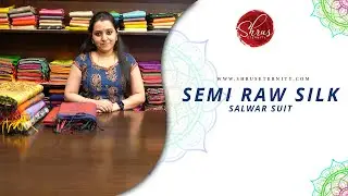 Whats in the Store - Semi Raw Silk Salwar Suit - Rs.1600/-