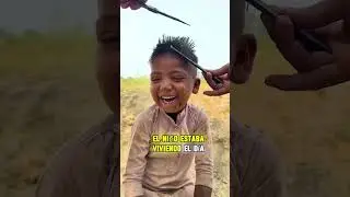 este hombre le hizo un corte de cabello nuevo ❤️ #shorts