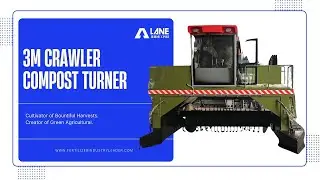 ♻️ Powerful Compost Turning with LANE 3M Crawler-Type Windrow Turner