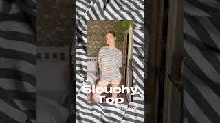 Let's make a SUPER EASY slouchy top in 30 seconds 🪡🧵