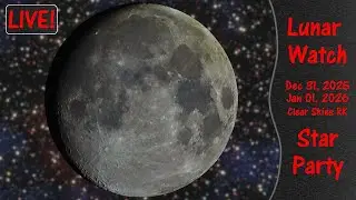 LIVE Star Party | Chill Night Sky & 96% Moon Glow