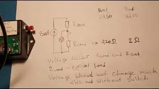 How I check CR2430 and 18650 batteries by resistor dividers