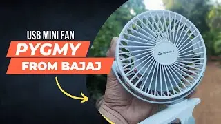 Bajaj PYGMY mini USB fan unboxing and review | Car accessories under 1K |Rechargeable fan under 1000