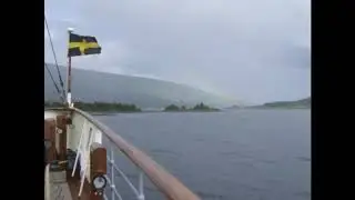 Waverley Navigates the Dog Leg in the Kyles of Bute