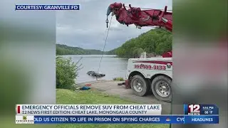 Emergency officials remove SUV from Cheat Lake