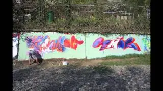 Legal graffiti wall with FamousOne