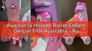 Avis sur la Hozzen Roller Enfant Gar&ccedil;on Fille Ajustable - Roller Quad avec Roues Lumineuses et Sac d
