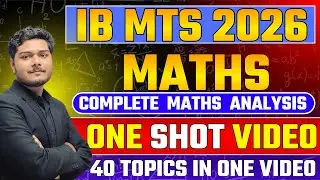 IB MTS MATHS MARATHON CLASS 2026 | IB MTS Complete Maths in One Video