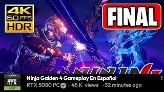 Ninja Gaiden 4 Gameplay En Espa&ntilde;ol - JUEGO COMPLETO - (4K 60 FPS)