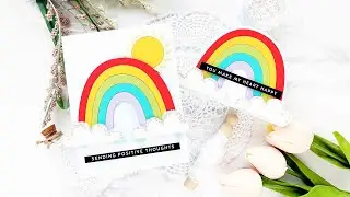 Crafty with Caly: Rainbow Card Die Two Ways