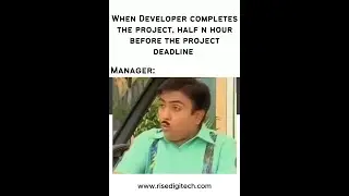 When Devloper compelete the project half an hour..
