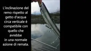 Rowing Vortex Edge experiment. Fluid dynamics. Concept2