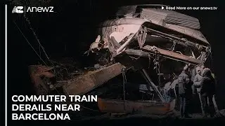 Commuter train derails near Barcelona