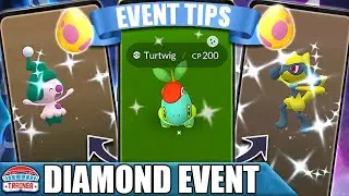 MIME JR LIVE! *BRILLIANT DIAMOND* EVENT TIPS! BEST 7km EGGS - RIOLU, HAPPINY + MORE!  | Pok&eacute;mon GO