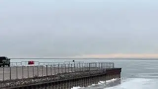 December 22nd 2025 Selfridge Ice Fishing - people are out