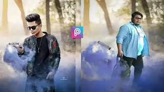 New PicsArt portrait smoke Effect, PicsArt HD Photo eating Tutorial --👉 step by step BANGLA