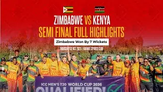 Zimbabwe vs Kenya Full Highlights | Dominant 7-Wicket Win | T20 World Cup 2026 Qualifier