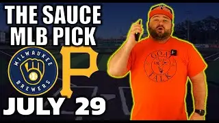 Pirates vs Brewers Free Pick 7-29 | MLB Predictions Today | MIL @ PIT Baseball Betting | Kyle Kirms