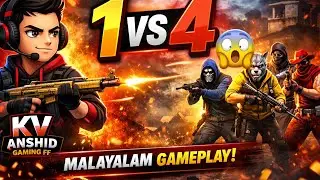 Free Fire Live Malayalam | Rank Push 🔥 | KV Anshid Gaming FF