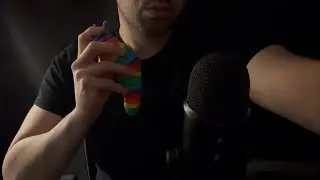 ASMR with a slug fidget toy I found in my room 