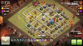 CoC TH12 vs TH12 bolaloon 3 star june 2018 update