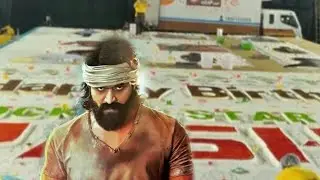 Rocking star yash birthday celebration 5000 kg cake full  video