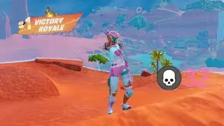 Zero Build Pastel Brite Raider Skin 32 Elims Gameplay Win