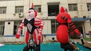 Custom Digital Inflatable Clown Puppet for #Stagedesign #AdvertisingInflatable Decoration